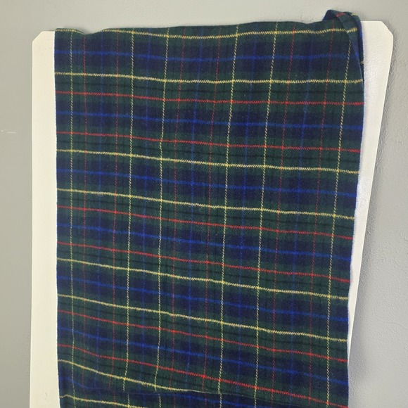 Pendleton Wool Tartan Blue Green Plaid Blanket Throw ~52" x 70" Camping Cabin - Picture 3 of 7